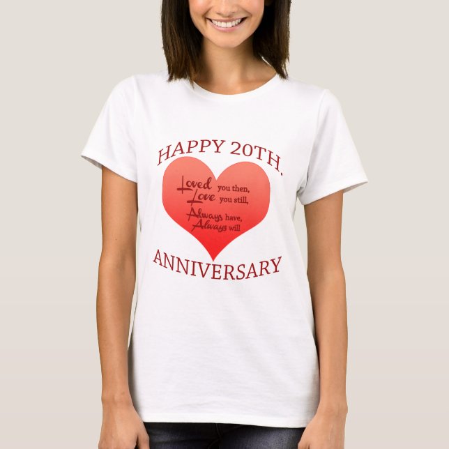 20. Jahrestag T-Shirt (Vorderseite)