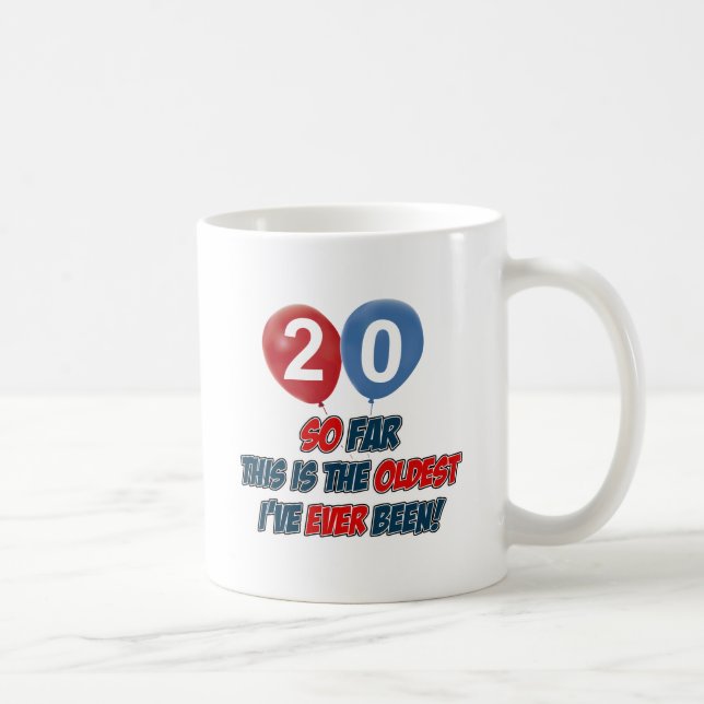 20. Jahrgeburtstagsentwürfe Kaffeetasse (Rechts)