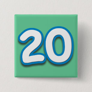 20-jähriger Geburtstag oder Jahrestag - addieren Button