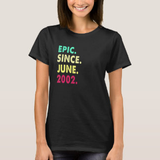 20-jähriges episch seit Juni 2002 20. Geburtstag T-Shirt