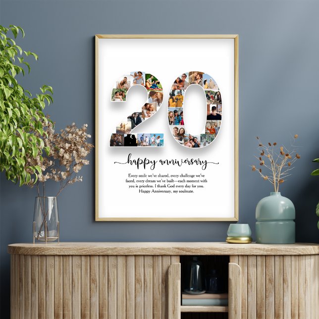 20-jähriges Foto Collage Poster (Von Creator hochgeladen)
