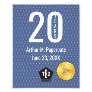 20-jähriges Zertifikat des Fotodruck