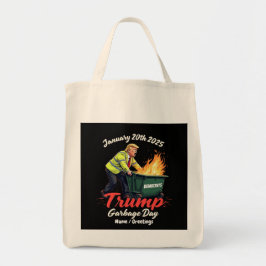 20. Januar 2025 Trump Garbage Day Sparks Political Tragetasche