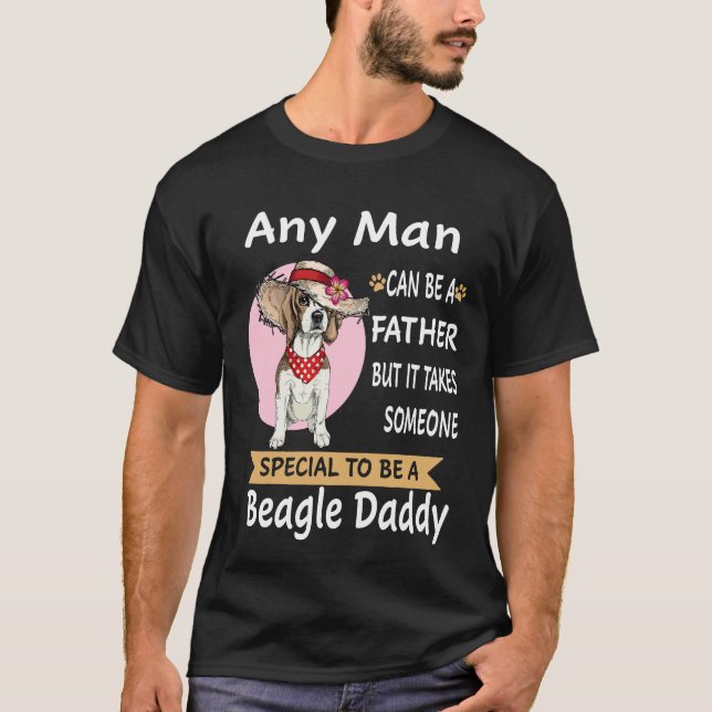 20 Jeder Mann Beagle Daddy T-Shirt (Vorderseite)