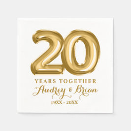 20. Jubiläum Personalisiert Serviette