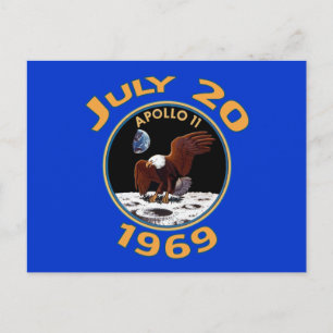 20. Juli 1969 Apollo 11 Mission zum Mond Postkarte