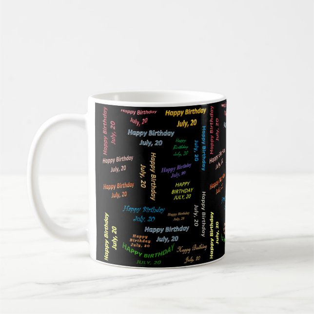 20. Juli, Tasse zum Geburtstag (Links)