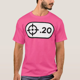 20 Kaliber Luftgewehr Zielschiessen Jagd Schiesspl T-Shirt