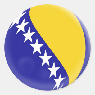 20 kleine Aufkleber Flagge Bosnien und Herzegowina