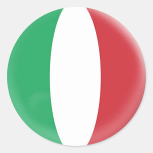 20 kleine Aufkleber Italien-Italienerflagge