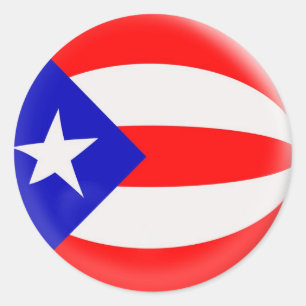 20 kleine Aufkleber Puerto Rico Flagge