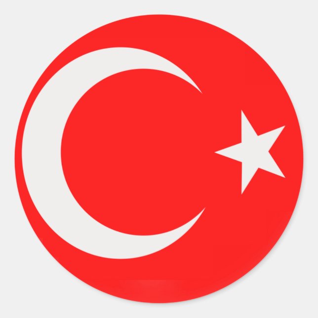 20 kleine Aufkleber türkische Flagge Turkiey (Vorderseite)