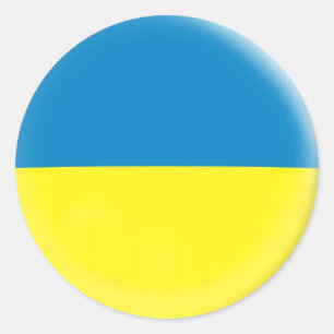 20 kleine Aufkleber Ukraine Flagge