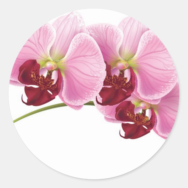 20 Lila Orchid Wedding Umschlag Aufkleber (Vorderseite)