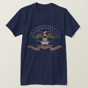20. Maine-Emblem - beunruhigt T-Shirt