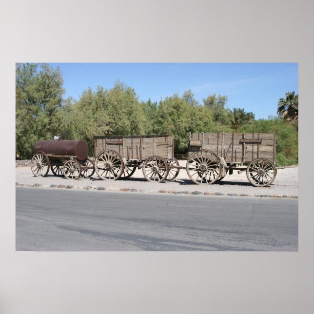 20 Mules brachten diese Wagen für 165 Meilen bis Poster (Vorne)