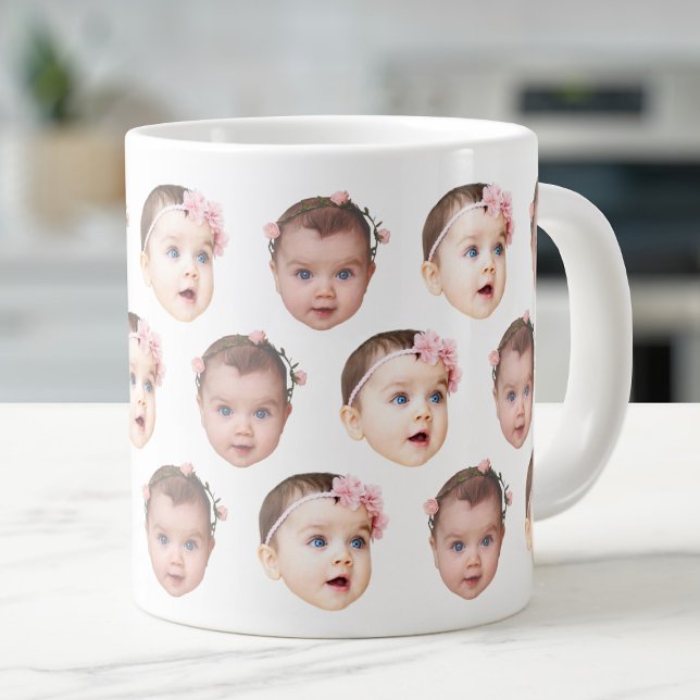 20 Oz Jumbo Baby Face 2 Fotos Spezialität Jumbo-Tasse (Von Creator hochgeladen)