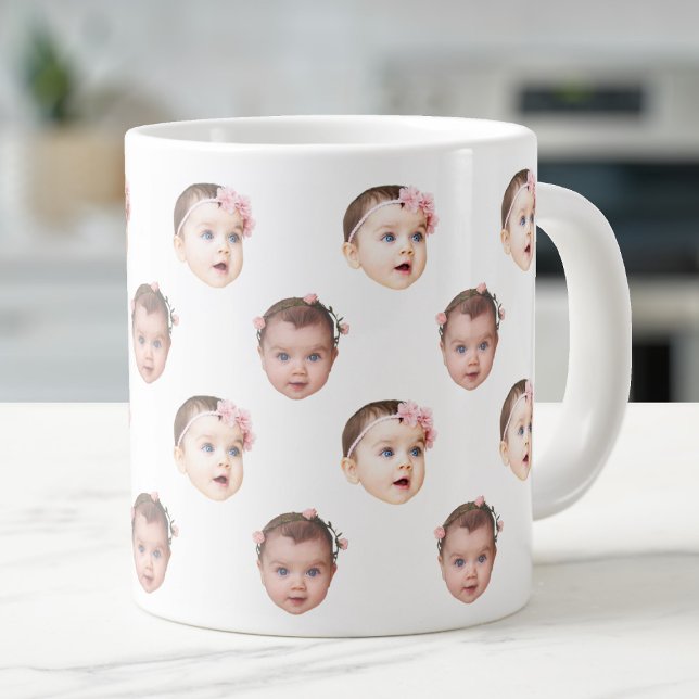 20 Oz Jumbo Niedlich Baby Face 2 Fotos Spezialität Jumbo-Tasse (Von Creator hochgeladen)