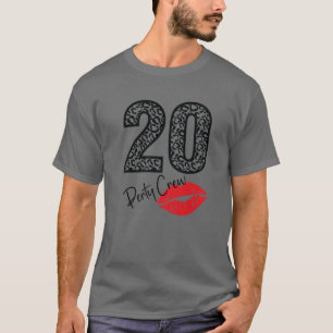20 Party Crew trinken Bier Geschenk 20. Jubiläum G T-Shirt