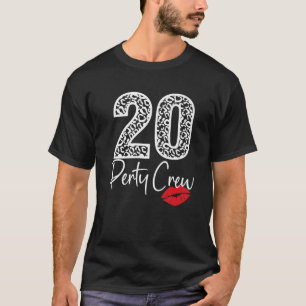 20 Party Crew trinken Bier Geschenke 20. Jubiläum T-Shirt