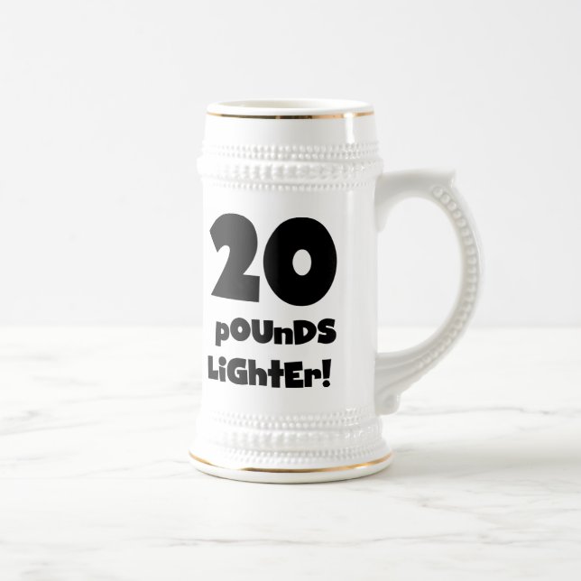 20 Pfund leichter Bierglas (Rechts)