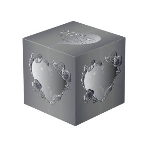 20. Platinum Rose Herzrahmen 4 Fotos Würfel