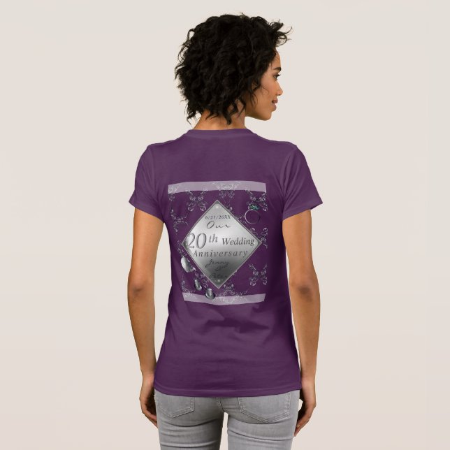 20. Platinum Smaragdjubiläum T-Shirt (Schwarz voll)