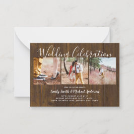 20 Qualitäts-Budget-FOTO Hochzeit lädt KLEINE ein Hinweiskarte