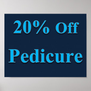 20% Rabatt Pediküre Poster Matt