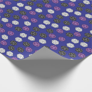 20 Sided Dice DND Games Kindergeburtstag Party Geschenkpapier