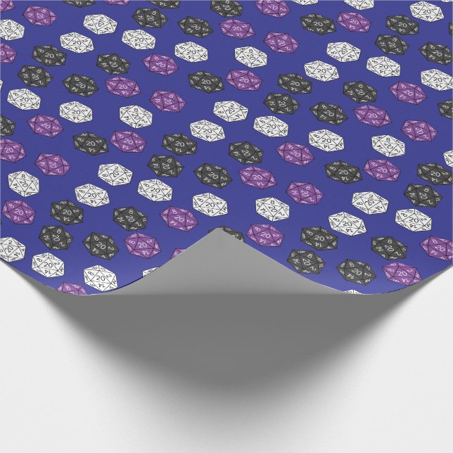 20 Sided Dice DND Games Kindergeburtstag Party Geschenkpapier (Ecke)