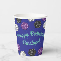 20 Sided Dice DND Games Kindergeburtstag Party Pap