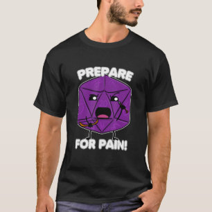 20 Sided Dice Icosahedron Fantasy Charakter Prepar T-Shirt