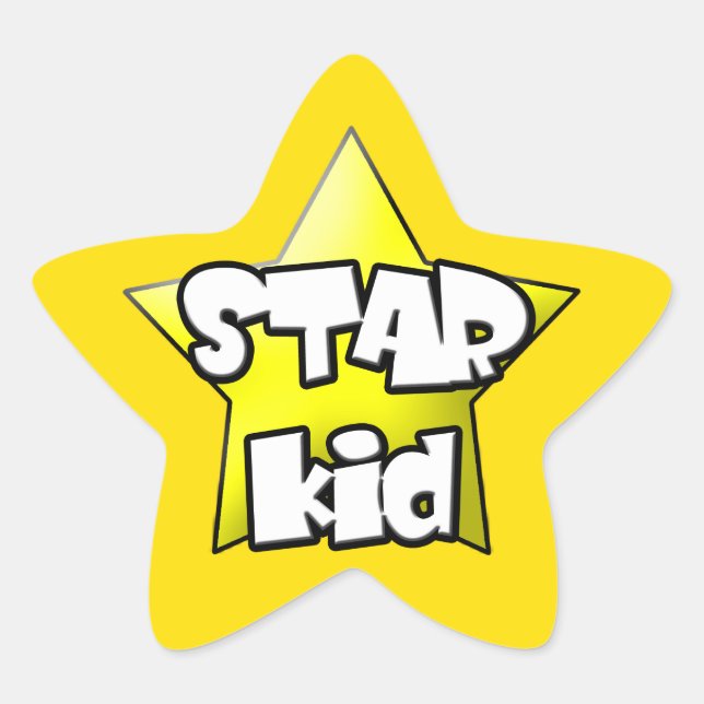 20 Star-Kid-Aufkleber Stern-Aufkleber (Vorderseite)