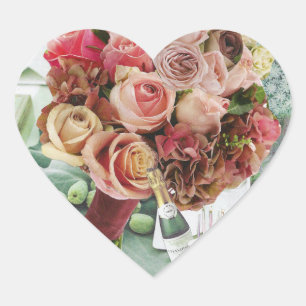 20 Stickers Coral auf Misty Green