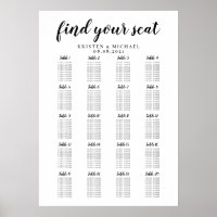 20 Tabelle Große Hochzeitgastsitzkarte