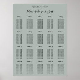 20 Tabelle Sitzdiagramme grün anzeigen Poster