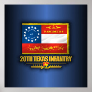 20. Texas-Infanterie Poster