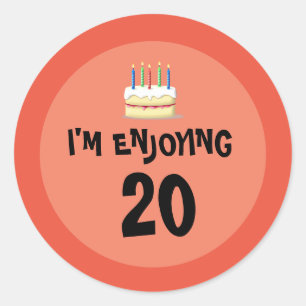 20 und 30: Ich genieße den 20 Round Sticker