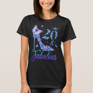 20 und fabelhafte Diamant High Heels glücklich 20. T-Shirt