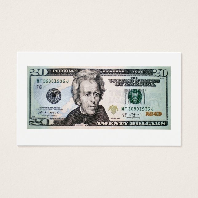 20 US-Dollar-Banknote (Vorderseite)