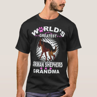 20 Weltgrößte Deutsche Schäferhund-Oma Deutsche T-Shirt