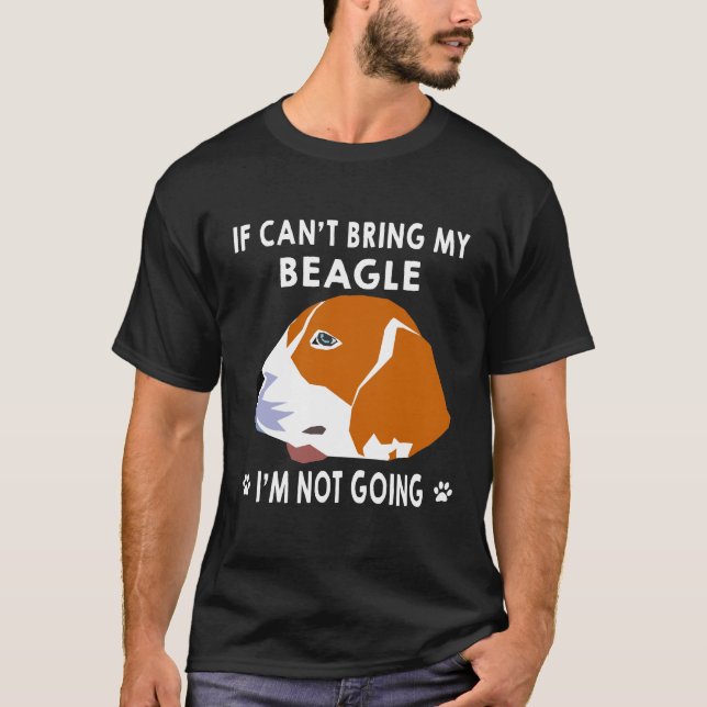 20 Wenn ich meinen Beagle nicht mitbringen kann, w T-Shirt (Vorderseite)