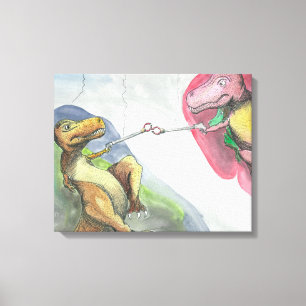 20"x16"x1.5" Starke Leinwand "Erstellung von T-Rex