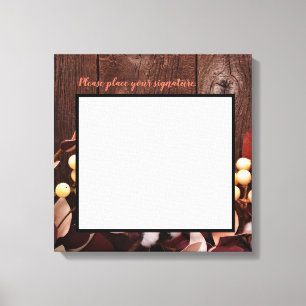 20"x20" Signature-Leinwand Baumwollzweig auf dunkl Leinwanddruck