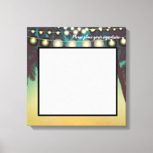 20"x20" Signature Leinwand Beach Sunset Palm Trees