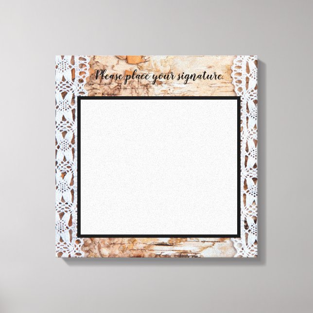 20"x20" Signature Leinwand Country Stall Holzwand  (Vorderseite)