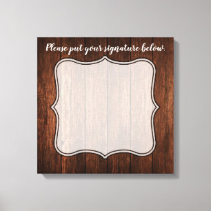 20"x20" Signature Leinwand Stallholz Land Rustikal