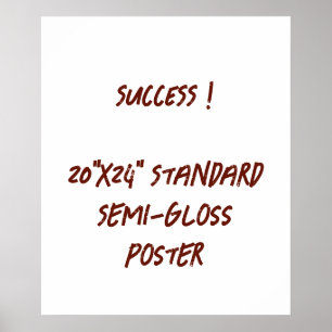 20"x24" Standardposter halbmatt Poster