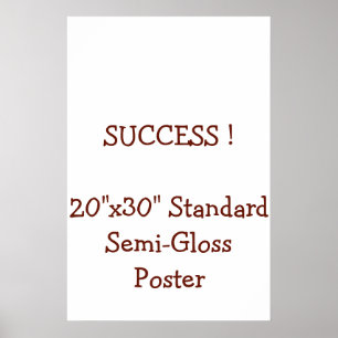 20"x30" Standardposter halbmatt Poster